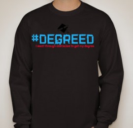 Degreed Ice Blue and Red